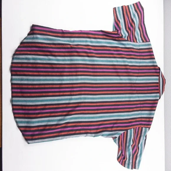 Wrangler Western Shirt Mens 16.5 L Tall Multi Color Vintage Pearl Snap Stripe - Picture 9 of 9